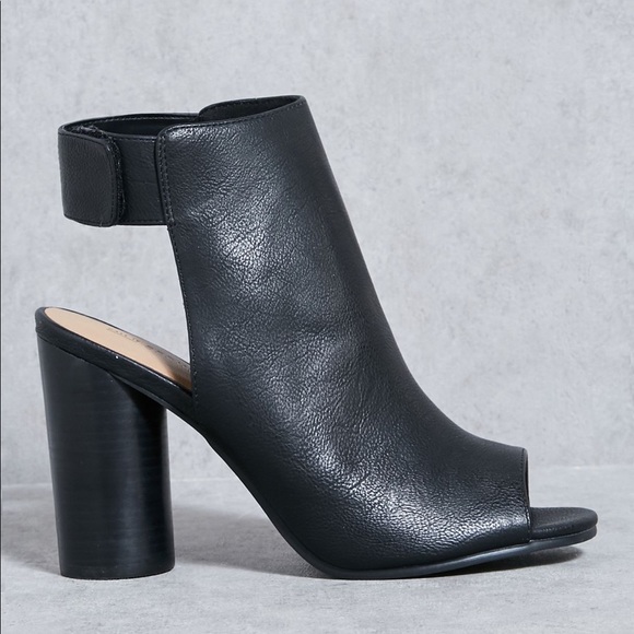 Call It Spring Peep Toe Heel with Velcro Strap